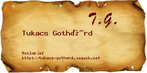 Tukacs Gothárd névjegykártya